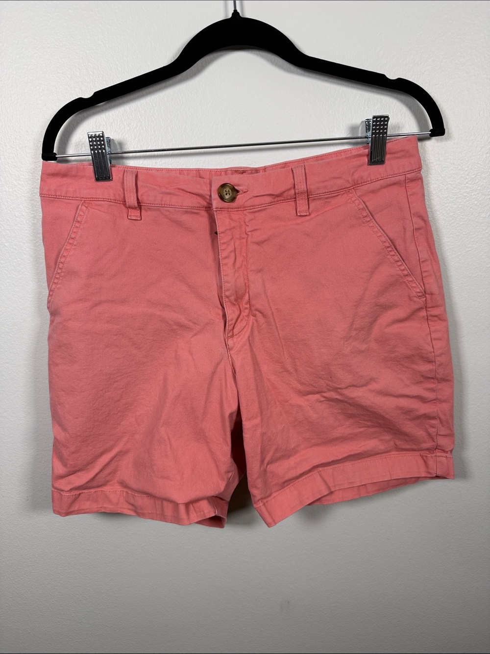 chubbies Coral Pink Cotton Chino Shorts Size 32x7 (6*)